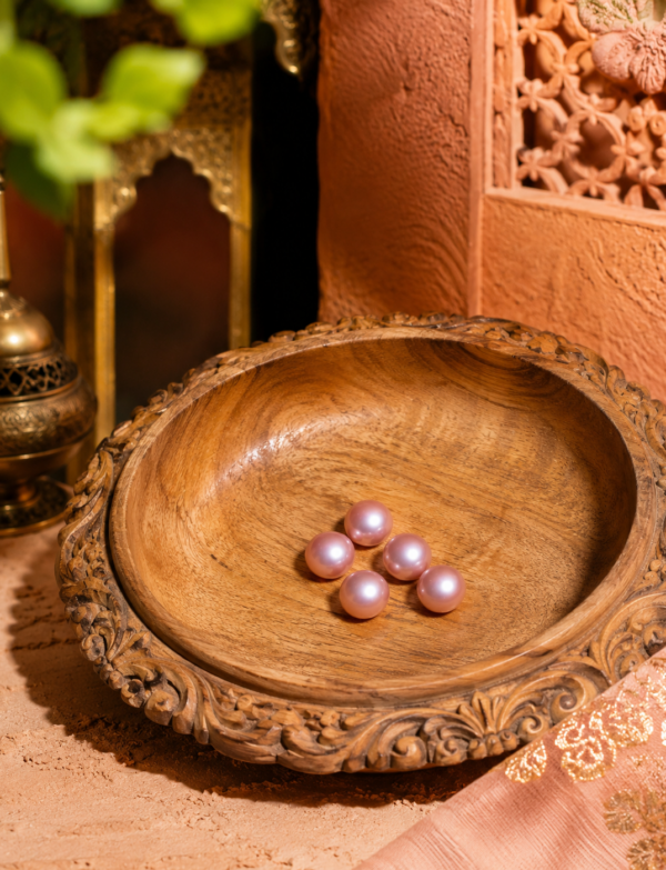 Pink Fresh Water Pearls Button