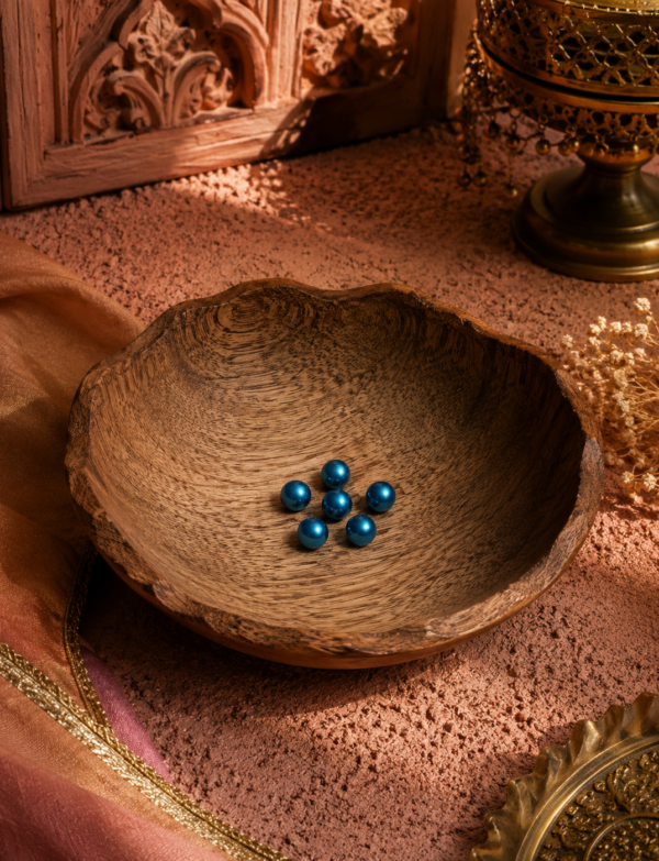 Blue Fresh Water Pearls Button