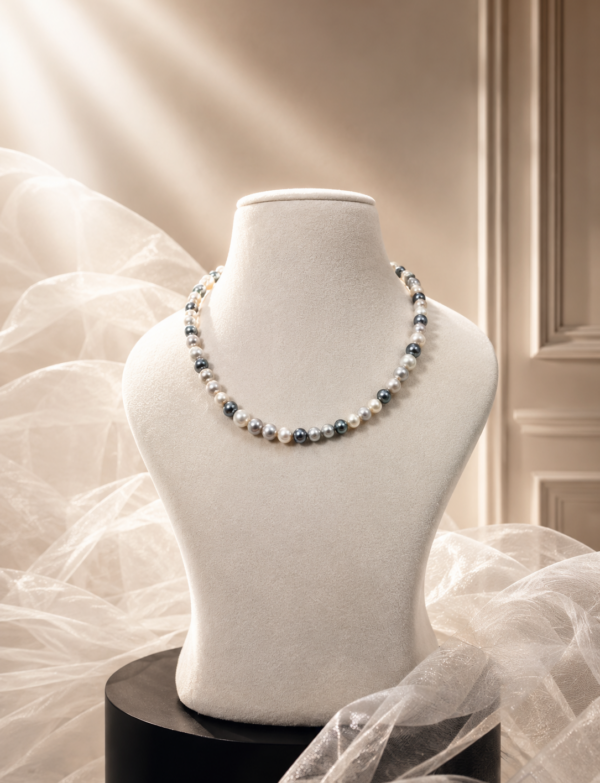 Grey Fresh Water Pearl Necklace