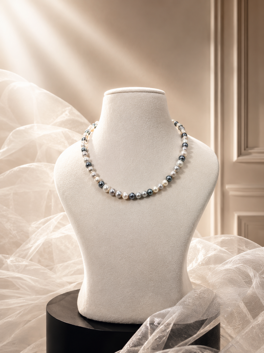Grey Fresh Water Pearl Necklace