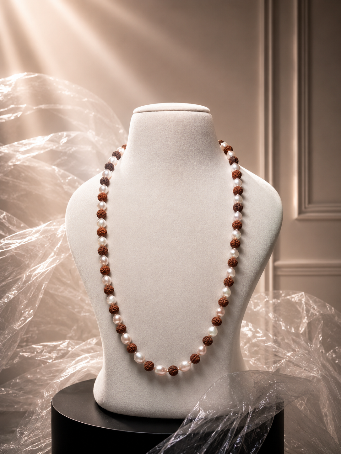 Rudhraksha Pearls Necklace