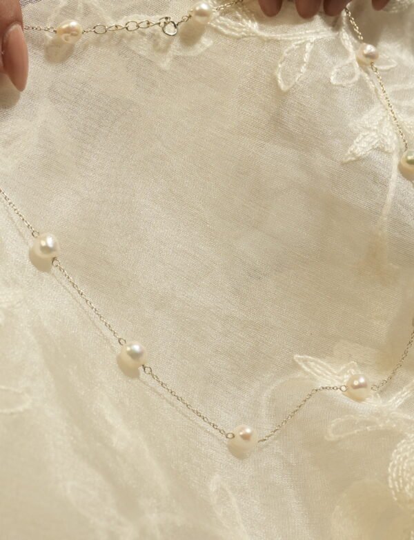silver necklace