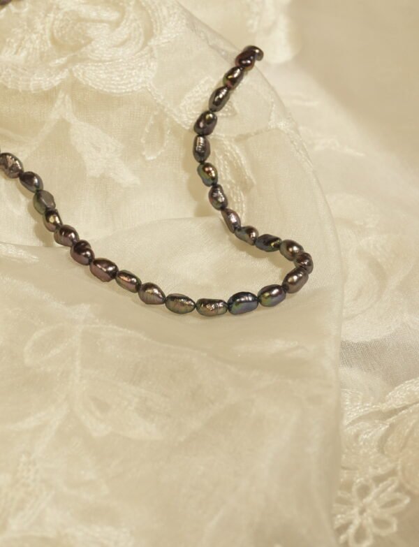 Black Fresh Water Pearl Necklace