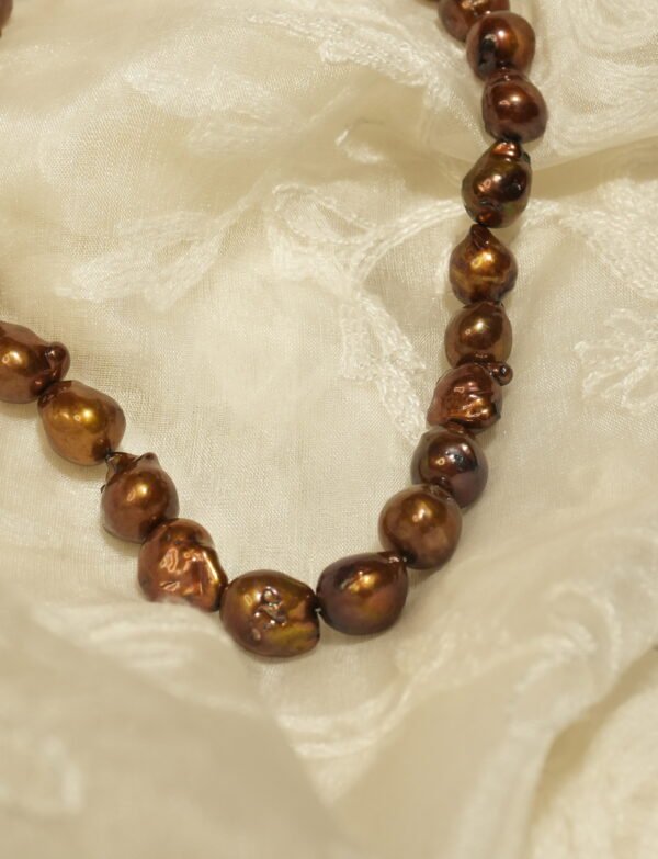 brown pearl necklace