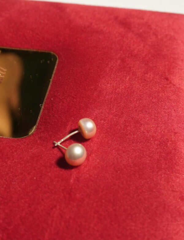 Pink Fresh Water Pearl Tops With Silver Stick