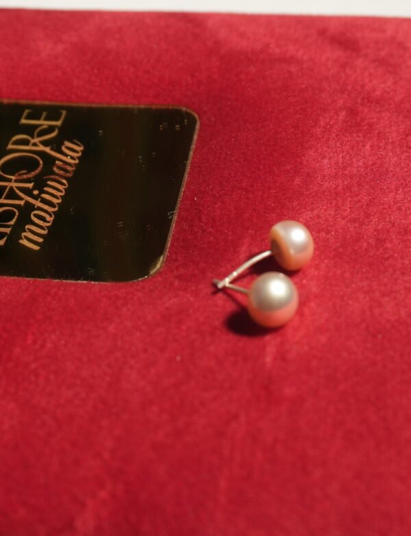 Pink Fresh Water Pearl Tops With Silver Stick