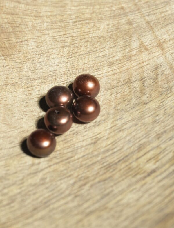 Brown Fresh Water Pearls Button