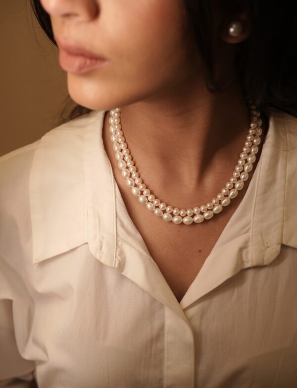 Dual-Strand Freshwater Pearl Necklace Set