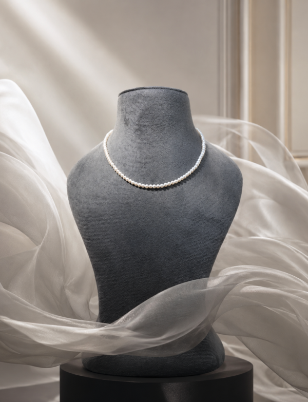 Fresh Water Pearls Necklace With Metal Clasp